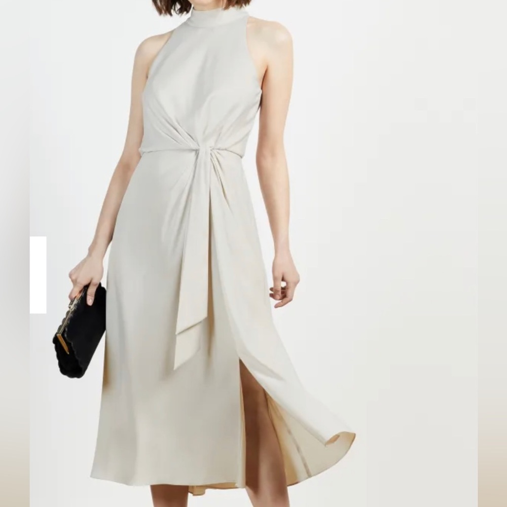 Ted Baker Lelly Halter Dress Ivory Sz 6/Ted Sz 2
